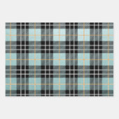 水牛の格子模様 ラッピングペーパーシート (正面)