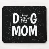 水牛の格子犬の母のポープリント マウスパッド (正面)