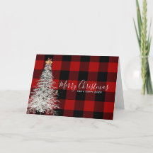 水牛の格子状と白いクリスマスツリー