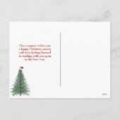 水牛の格子状の聖降誕祭のお祝い シーズンポストカード (裏面)