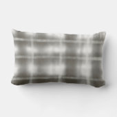 水牛の格子白色タータンチェック水色の素朴 ランバークッション (裏面)