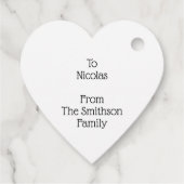 水牛の格子赤の可愛いクリスマスおもしろい豚 フェイバータグ (裏面)