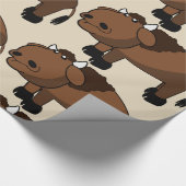 水牛の漫画のラッピング紙 ラッピングペーパー (角)