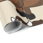 水牛の漫画のラッピング紙 ラッピングペーパー (ロールコーナー)