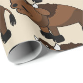 水牛の漫画のラッピング紙 ラッピングペーパー (ロールコーナー)