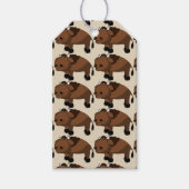 水牛の漫画の贈り物ラベル ギフトタグ (正面)