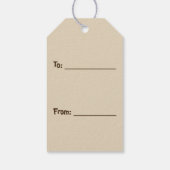 水牛の漫画の贈り物ラベル ギフトタグ (裏面)