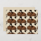 水牛の漫画はがき ポストカード (正面/裏面)