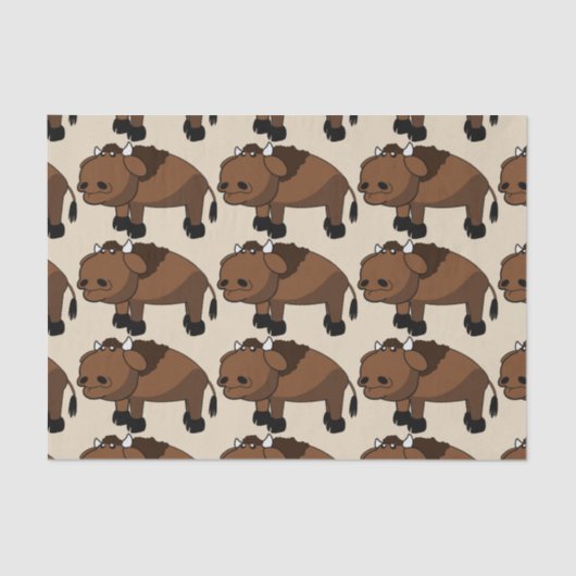 水牛の漫画ティッシュペーパー 薄葉紙 (正面)