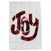 水牛の白く塗られた木材の喜び ミディアムペーパーバッグ (正面)