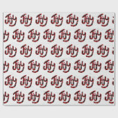 水牛の白く塗られた木材の喜び ラッピングペーパー (フラット)