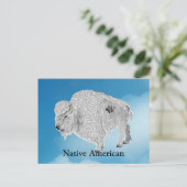 水牛の白はがき ポストカード (スタンド正面)