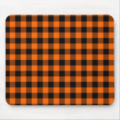 水牛の秋のオレンジと黒 マウスパッド (正面)