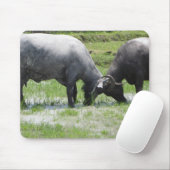 水牛の突き出し頭 マウスパッド (マウス)