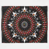 水牛の精霊 フリースブランケット (正面(横))