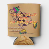 「水牛の群れではローラースケートができない」 缶クーラー (正面)