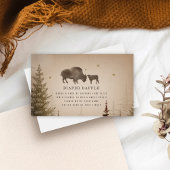 水牛の赤ちゃんシャワーおむつラッフルエンクロージャカード エンクロージャーカード
