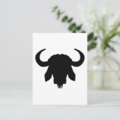 水牛の頭の角 ポストカード (スタンド正面)