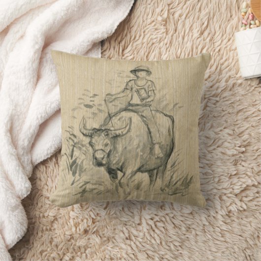 水牛キッド中国のオックス年2021平枕 クッション (ブランケット)