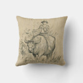 水牛キッド中国のオックス年2021平枕 クッション (裏面)