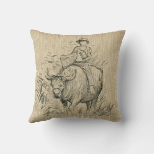 水牛キッド中国のオックス年2021平枕 クッション (裏面)