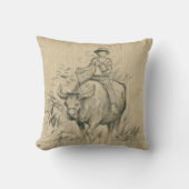 水牛キッド中国のオックス年2021平枕 クッション (正面)