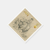 水牛キッド中国のオックス年2021 PN スタンダードカクテルナプキン (角)