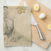 水牛キッ中国のドOx Year 2021 c KT キッチンタオル (四つ折り)