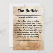 水牛トーテム精霊動物の意味カード シーズンカード (裏面)