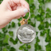 水牛ニッケル キーホルダー (手)