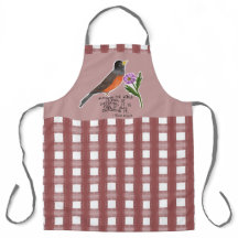 水牛パターン春エプロン