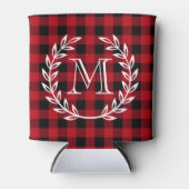 水牛プレイドモノグラム 缶クーラー (正面)