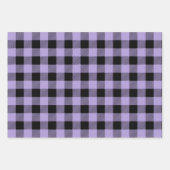 水牛モダンの格子柄 ラッピングペーパーシート (正面3)