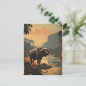 水牛ヴィンテージ ポストカード (スタンド正面)