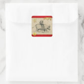 水牛中国の子牛年2021平方 スクエアシール (バッグ)