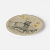 水牛中国の子牛2021年PP ペーパープレート (アングル)