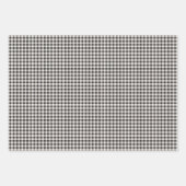 水牛素朴と水牛の格子柄 ラッピングペーパーシート (正面2)