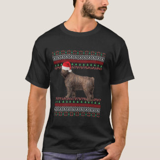 水犬スペインのクリスマス長袖Tシャツ Tシャツ