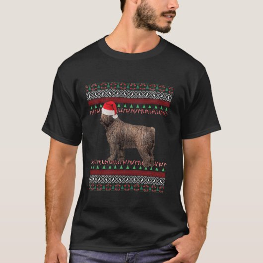 水犬スペインのクリスマス長袖Tシャツ Tシャツ (正面)