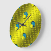 水猿の年 ラージ壁時計 (傾斜)