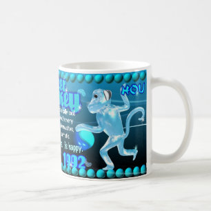水猿は1932 1992年を生まれます コーヒーマグカップ