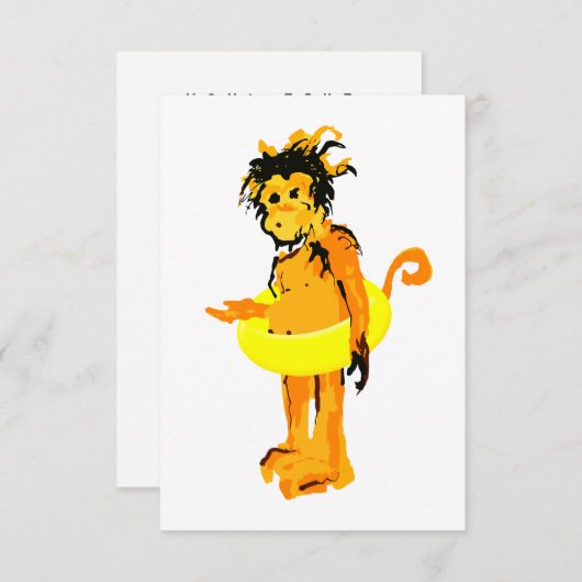 水猿 招待状 (正面/裏面)