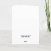 水玉のお花のティーポットとハッピーバースデー35歳 カード (裏面)