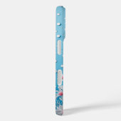 水玉の背景のフラワーコラージ Case-Mate iPhoneケース (裏面 / 右)