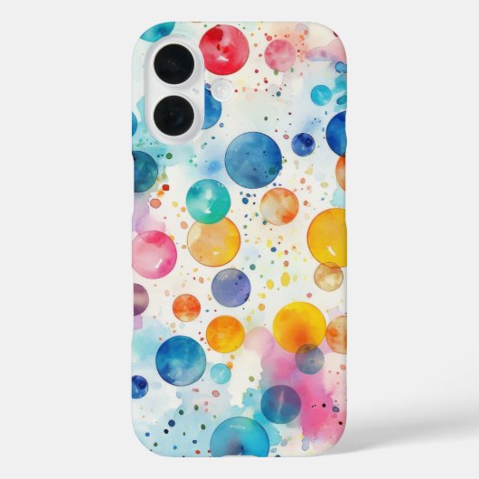 水玉ウォーターカラー Case-Mate iPhoneケース (裏面)