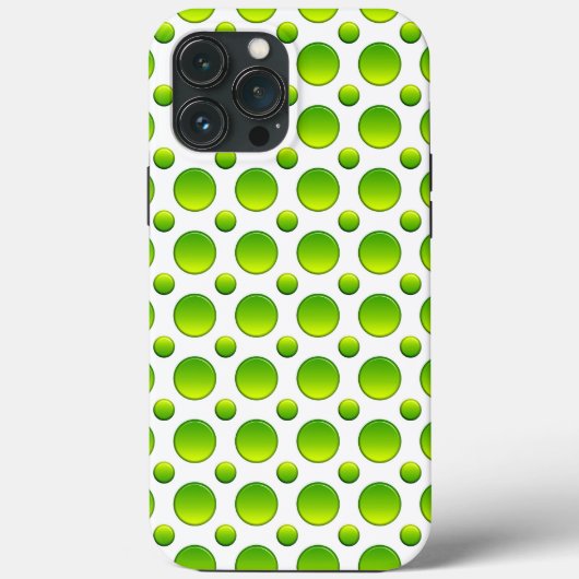水玉グリーンエレメント Case-Mate iPhoneケース (裏面)
