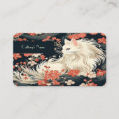 水玉パーソナライズされたフローラ用名刺 名刺 (正面)