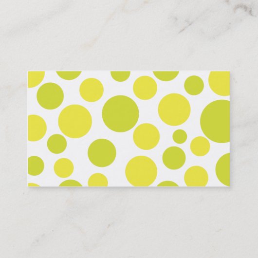 水玉模様いちご名刺呼出カード 名刺 (裏面)