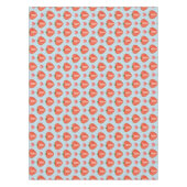 水玉模様およびハートが付いているハートのいちご テーブルクロス (正面)