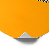 水玉模様お洒落で赤毛 ポスター (角)